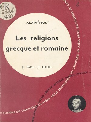 cover image of Les religions grecque et romaine